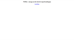 Desktop Screenshot of ndksmagyarok.eu